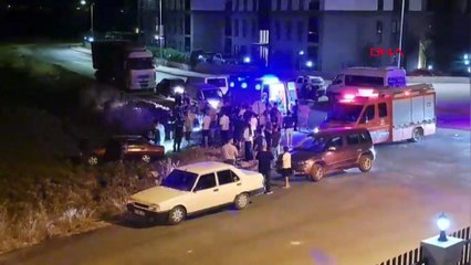 Tartıştığı damadının otomobiliyle kaçarken tarlaya uçtu!