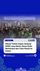 Situasi depan Gedung DPRD Jawa Barat