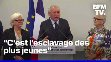 Dette, "boomers"...La prise de parole de François Bayrou à la foire de Châlons en intégralité