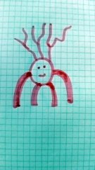 Nostro alberi rosa disegno