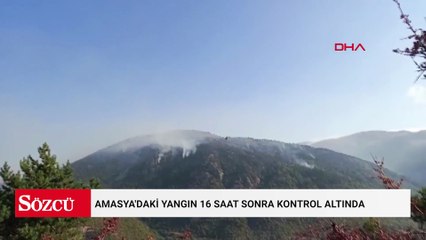 Amasya'daki yangın 16 saat sonra kontrol altında
