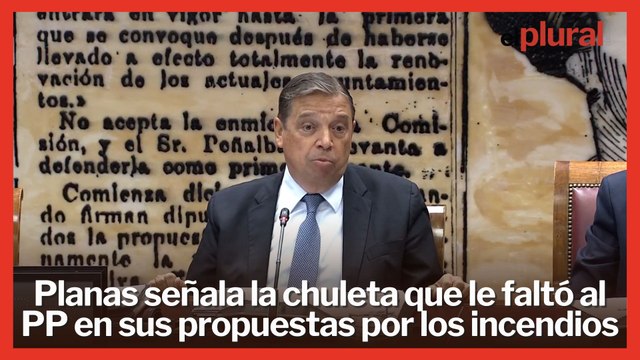 Planas señala la chuleta que le faltó al PP en sus propuestas por los incendios