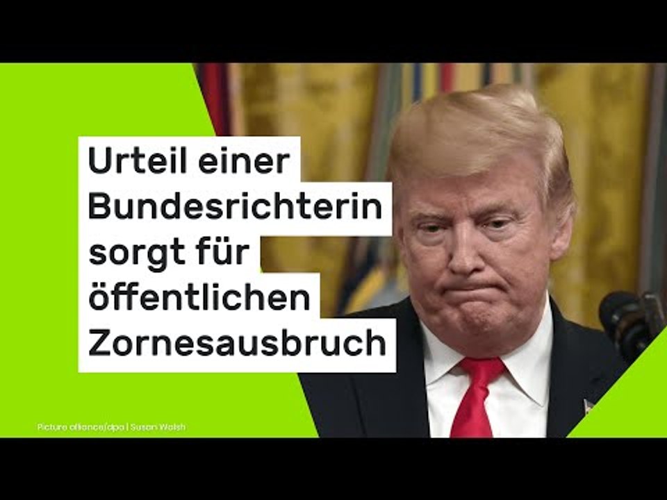 Urteil einer Bundesrichterin sorgt für öffentlichen Zornesausbruch
