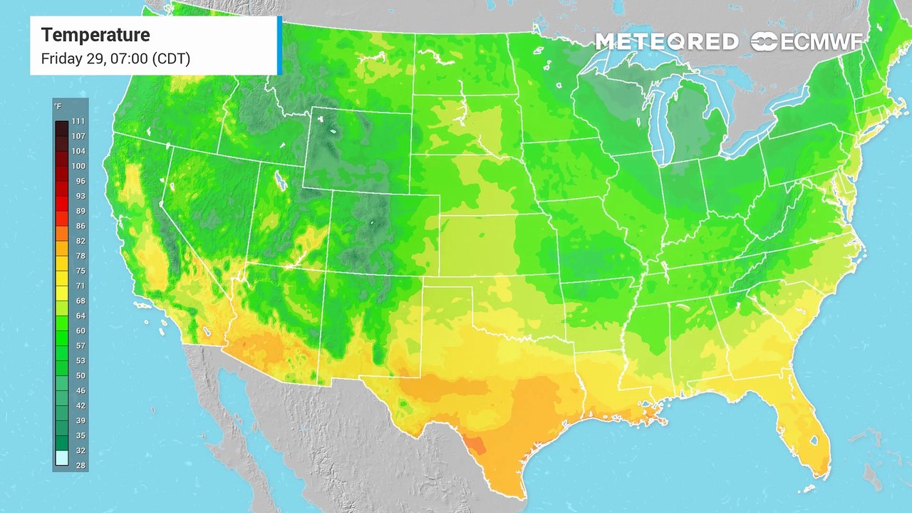 A warm West this weekend as most of rest of the country remains cooler than average.
