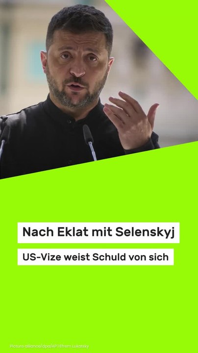 Copy of Nach Eklat mit Selenskyj - US-Vize weist Schuld von sich