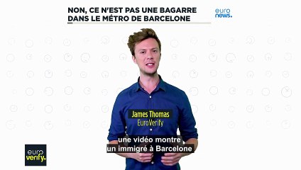 Non, cette vidéo ne montre pas une altercation entre un immigré et des Espagnols à Barcelone