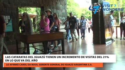 Las Cataratas del Iguazú tienen un incremento de visitas del 21% en lo que va del año