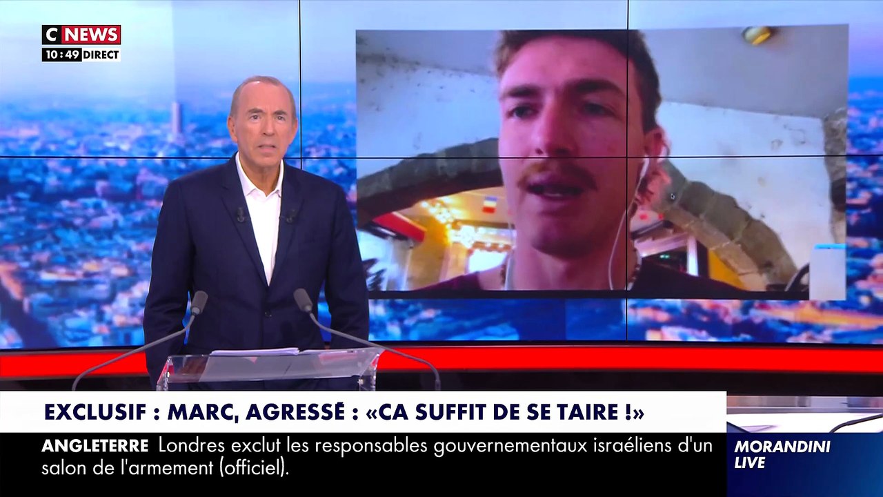 EXCLUSIF - Marc, agressé, témoigne dans « Morandini Live » sur CNews : « Ca suffit de se taire ! »