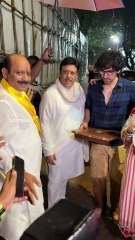 ganpati visarjan begins for govinda, his wifey sunita ahuja and son yashvardhan