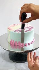 Pink Floral Drip Cake Design Tutorial #cake #cakeart #cakedesign #cakedecoration #howto