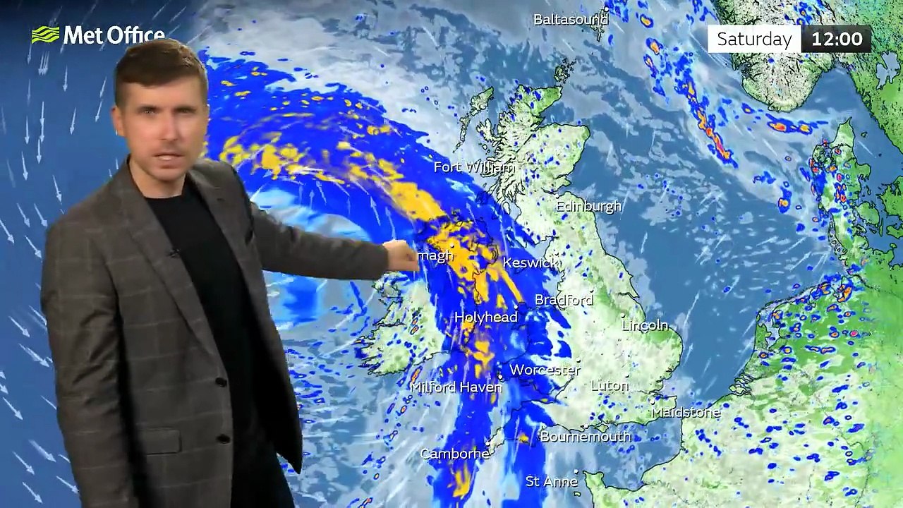 Met Office Friday Afternoon Weather Forecast 29/08/2025