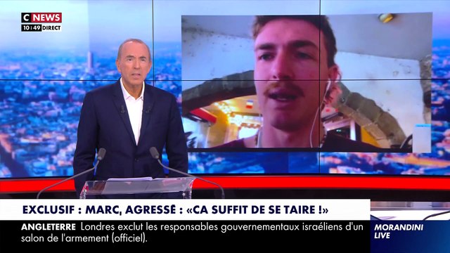 Violemment agressé à Annecy à la sortie d’une boite de nuit, Marc témoigne dans Morandini Live : Ca suffit de se taire ! C'est une situation qui n'est plus possible. On est en train de banaliser la violence - Regardez