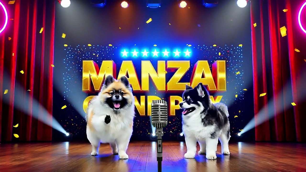 【犬漫才】天才ポメラニアンコンビ「うた銀」爆笑ネタ！大阪のおばちゃんって、なんでアメちゃんくれるん？004 [Dog comedy] The genius Pomeranian duo "Uta Gin" does a hilarious joke! Why do aunties in Osaka give you candy? 004