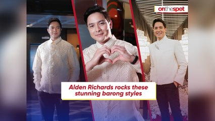 On the Spot: Alden Richards rocks these stunning barong styles