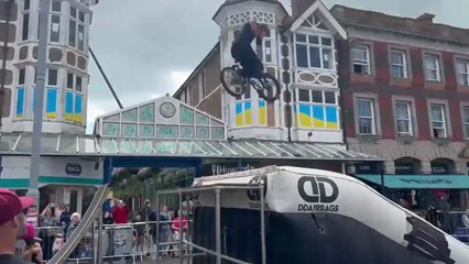 UK’s leading freestyle BMX stunt team performs in Bognor