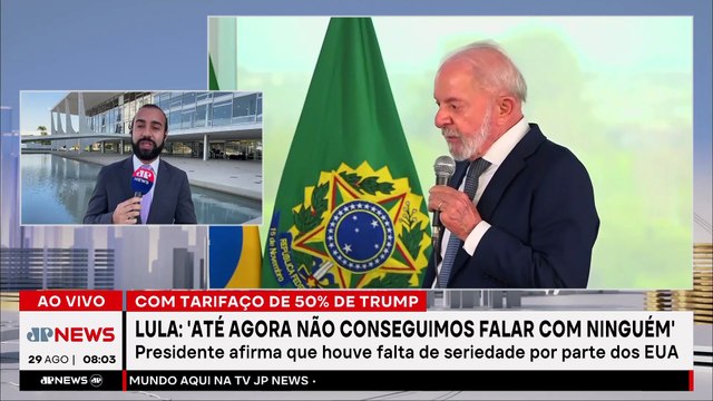 “Até agora, a gente não conseguiu falar com ninguém”, diz Lula sobre tarifas dos EUA