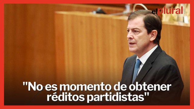 Mañueco pide no hacer política con los incendios