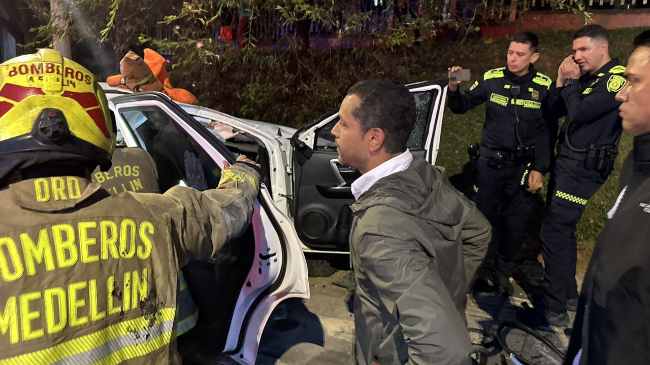 Habla el precandidato Daniel Palacios sobre el accidente que sufrió su esquema de seguridad en Medellín