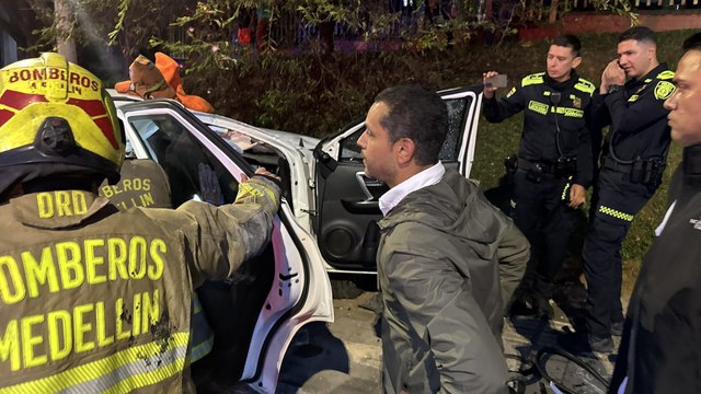 Habla el precandidato Daniel Palacios sobre el accidente que sufrió su esquema de seguridad en Medellín
