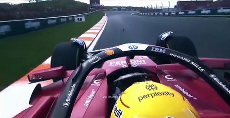 El trompo de Lewis Hamilton en la primera práctica en Países Bajos