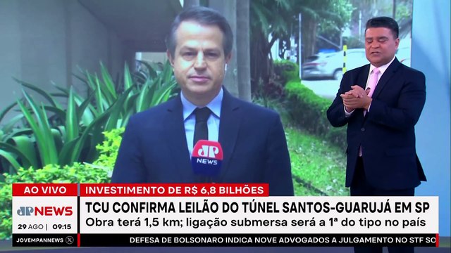 TCU confirma leilão do túnel Santos-Guarujá para próxima sexta (05)
