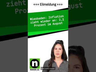 Inflation zieht wieder an: 2,2 Prozent im August