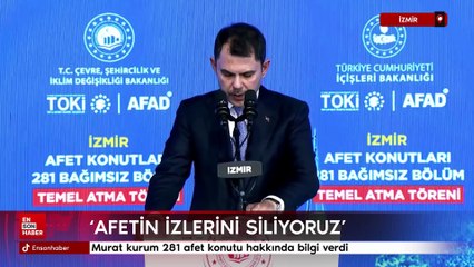 Murat Kurum: İzmir'de afetin izlerini siliyoruz