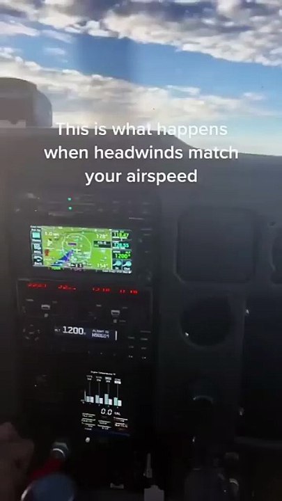 When headwinds match your airspeed