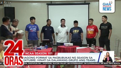 Bagong format sa pagbubukas ng season sa Oktubre: hinati sa dalawang grupo ang teams | 24 Oras