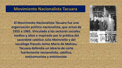 Tacuara La primera guerrilla urbana argentina