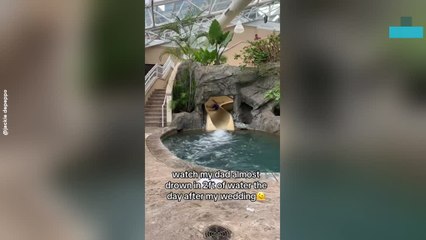 Father of the Bride Nearly Drowns in Inch Deep Pool