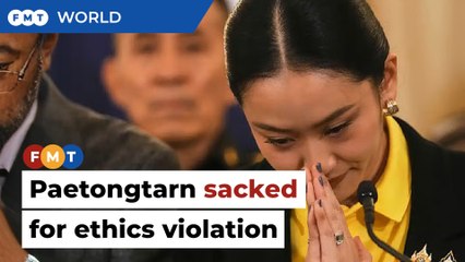 Thai PM Paetongtarn Shinawatra sacked for ethics violation