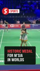 Pearly-Thinaah become Malaysia's first-ever women's doubles medal winner at worlds