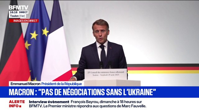 Guerre en Ukraine: Emmanuel Macron estime que sans accord avec Volodymyr Zelensky d'ici lundi, Poutine se sera joué du président Trump