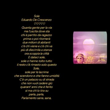 Eduardo De Crescenzo Sole Creative video annare53