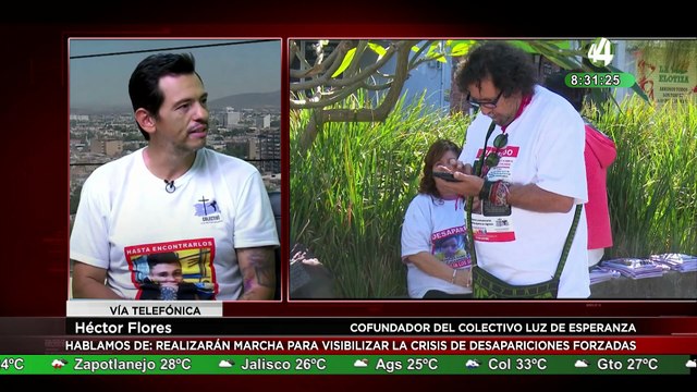 Héctor Flores habla sobre la marcha que se realizará para visibilizar la crisis de desapariciones forzadas