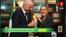 Sheinbaum recibe al presidente de la FIFA rumbo al Mundial 2026