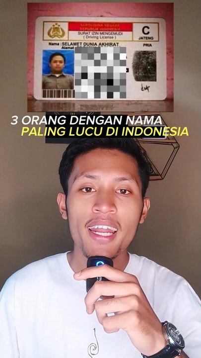 3 orang dengan nama paling lucu di indonesia😁