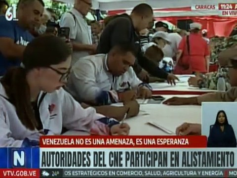 Autoridades del CNE participan en la 2da jornada de alistamiento militar en la Milicia Bolivariana