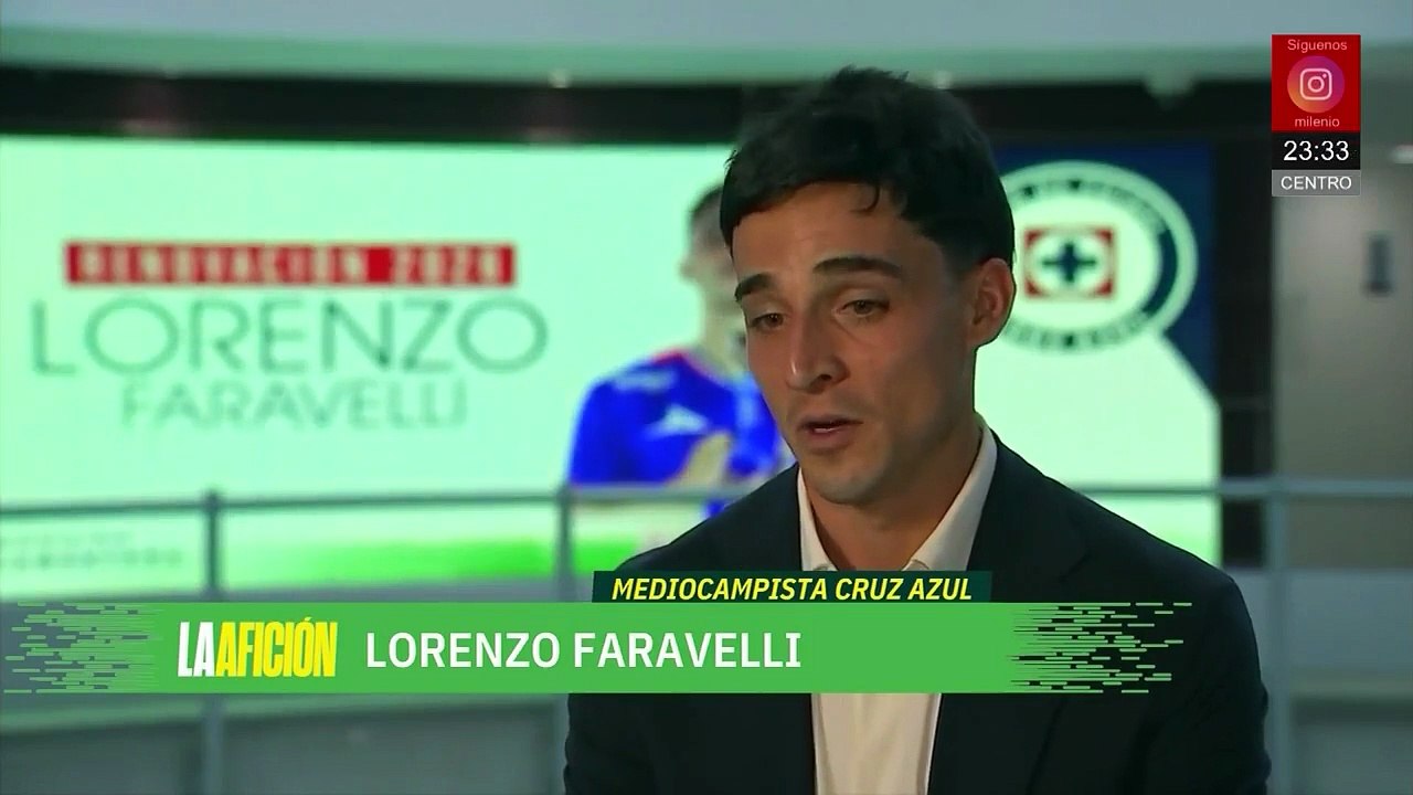 Lorenzo Faravelli asegura ser feliz en Cruz Azul pese a perder algo de protagonismo