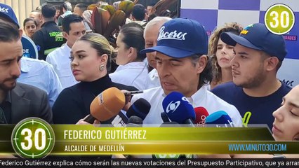 Fico Gutiérrez anuncia el inicio de las votaciones de proyectos con Presupuesto Participativo