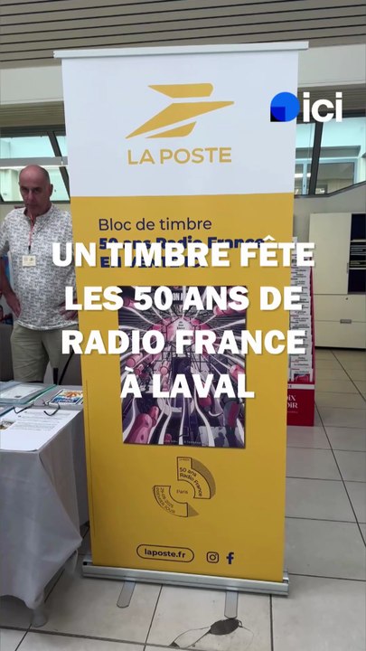 Radio France fête cette année ses 50 ans avec un timbre vendu en avant-première à Laval