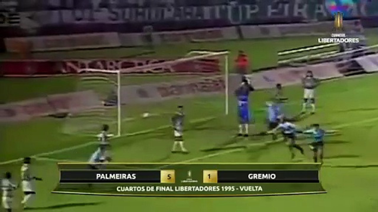 En 1995 Palmeiras y Gremio se enfrentaron en los cuartos de final de la Libertadores