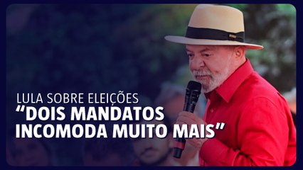 Lula sobre eleições: “Um mandato incomoda muita gente, dois mandatos incomoda muito mais”