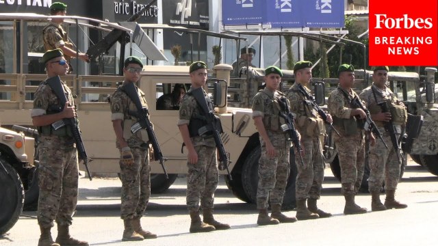 Lebanese Army Collect Weapons From Palestinian Camps In Tyre, Lebanon