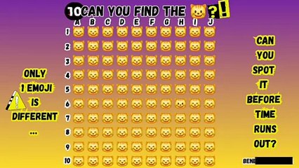 Can you find the different emoji? (P.1) 😺