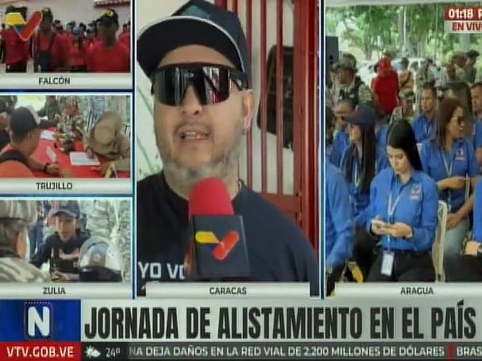 Caracas | Habitantes del 23 de Enero atienden llamado de alistarse en la Milicia Bolivariana