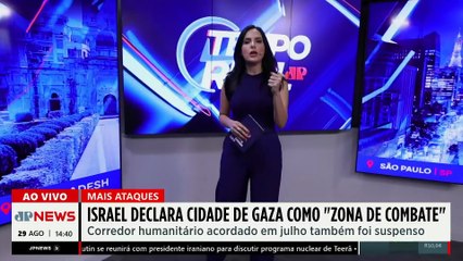 Israel declara Gaza zona de combate e suspende corredor humanitário | TEMPO REAL
