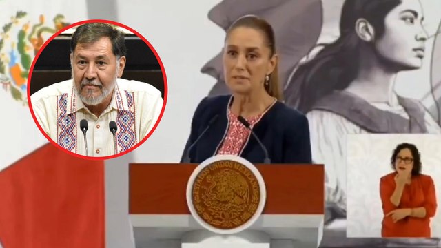 Claudia Sheinbaum se solidariza con Gerardo Fernández Noroña tras altercado con 'Alito' y acusa de uso de bots