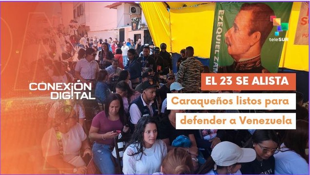 El 23 de enero se alista en la milicia bolivariana